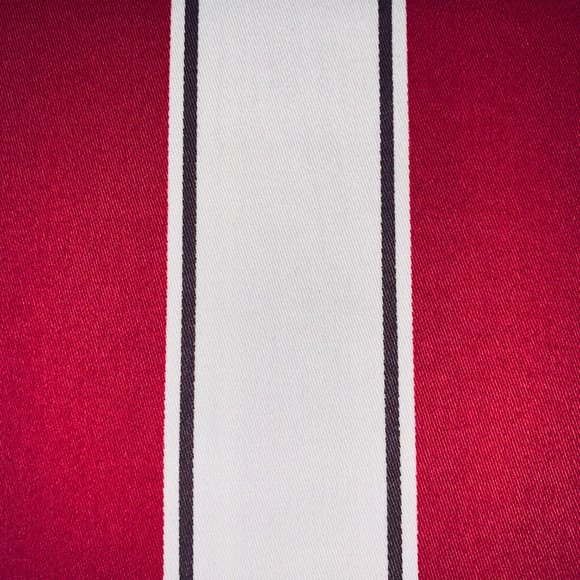 4.27 Yards Free Spirit Vicki Payne Pink Brown White Awning Cabana Stripe Fabric - Picture 2 of 4